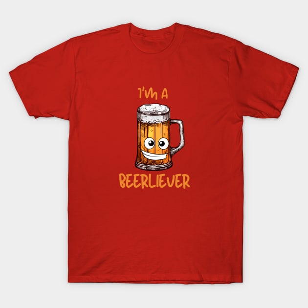 I'm a Beerliever T-Shirt by Unique Treats Designs